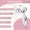 Glamza 3D Roller Massager for Face and Body, 360° Rotating, Anti-Wrinkle and Lifting view 4