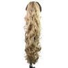 FRCOLOR Long Messy Curly Ponytail Extension with Flat Claw Clip view 1