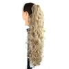 FRCOLOR Long Messy Curly Ponytail Extension with Flat Claw Clip view 2
