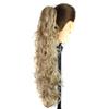 FRCOLOR Long Messy Curly Ponytail Extension with Flat Claw Clip view 3