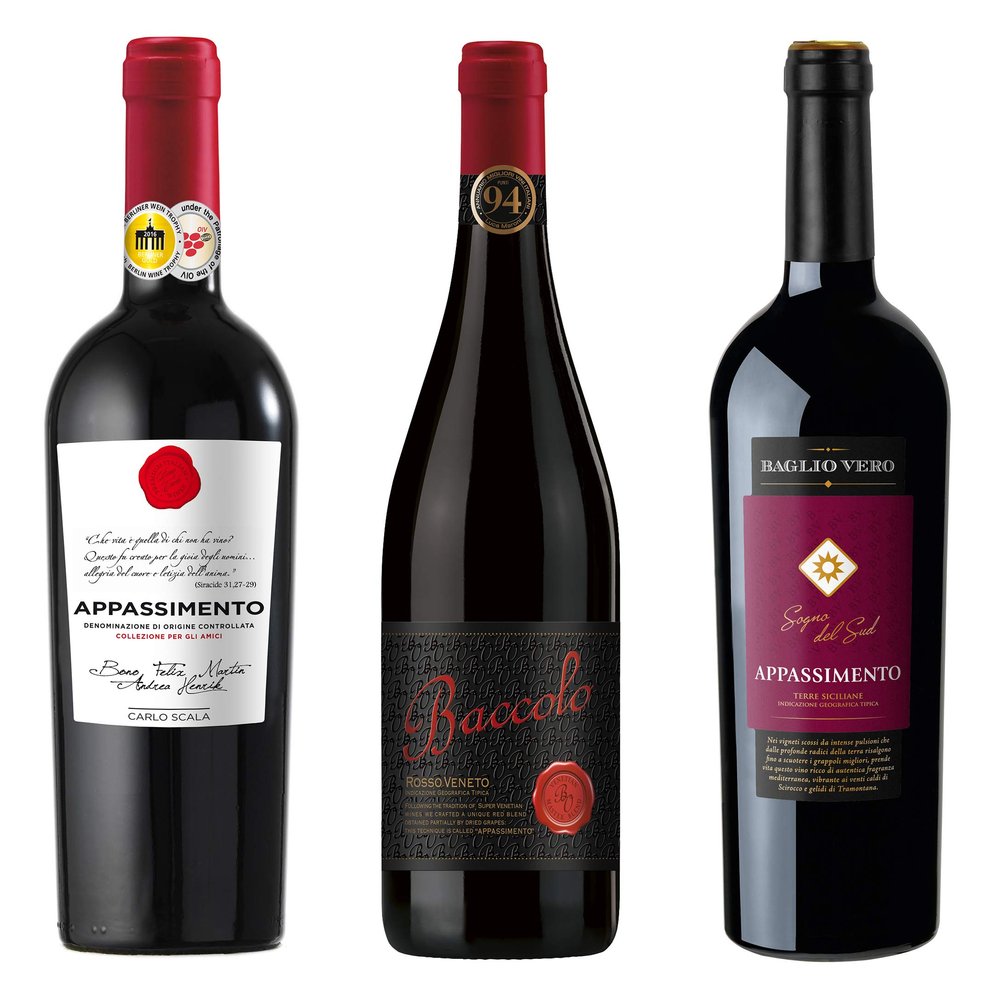 The Wine Guys Appassimento Tasting Pack (3 x 0.75 L)
