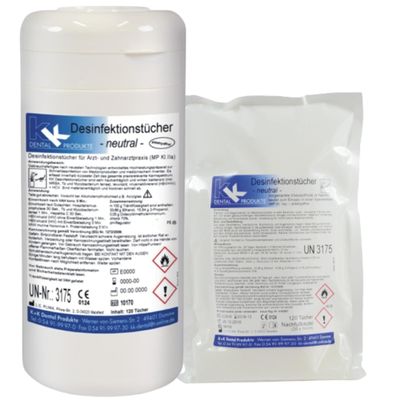 KK Disinfectant Wipes Set – 120 Wipes + 120-Wipe Refill, Neutral Scent