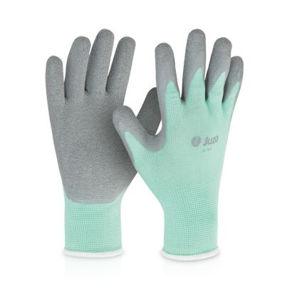 Juzo Compression Stocking Donning Gloves, Mint Green-Grey, Size XL/11