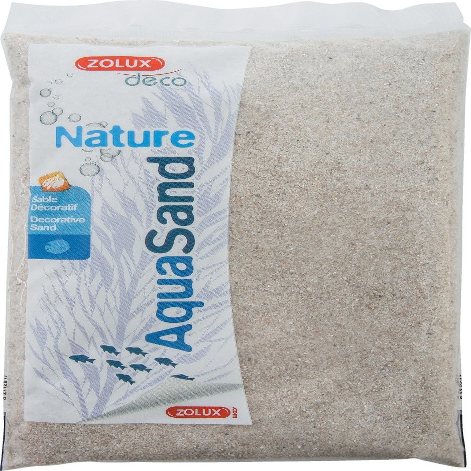 Zolux Natural Gravel for Aquarium Quartz 0.3-1.2 mm 1 kg