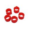 Livecity 100 Pcs 8 mm Identification Rings for Birds (Red) view 1