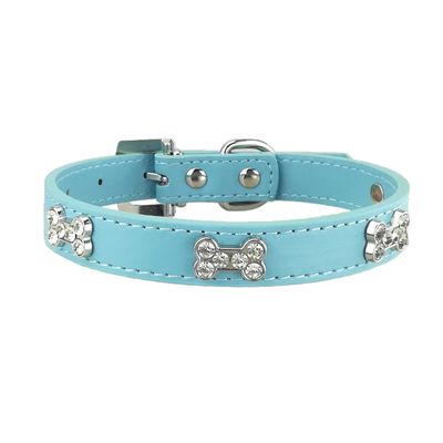 Newtensina Fashion Dog Collar with Bone Bling