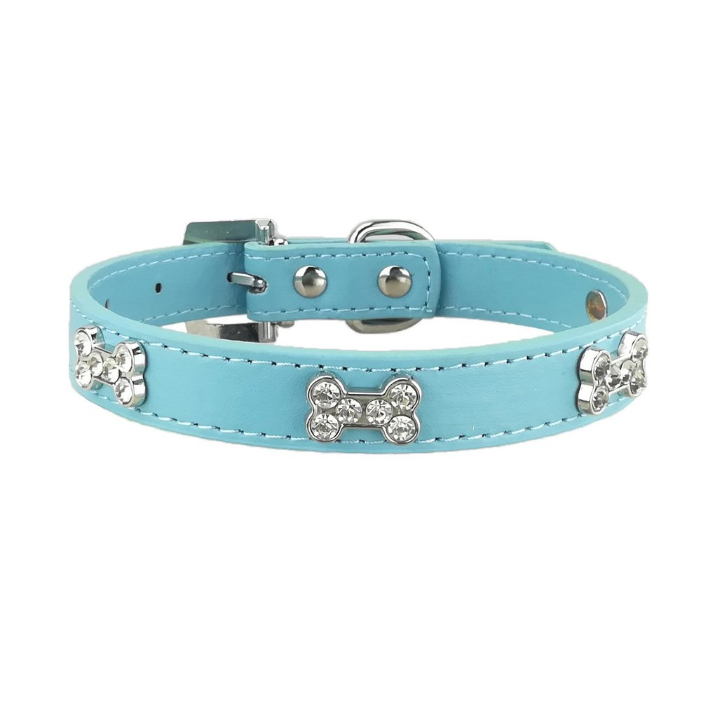 Newtensina Fashion Dog Collar with Bone Bling