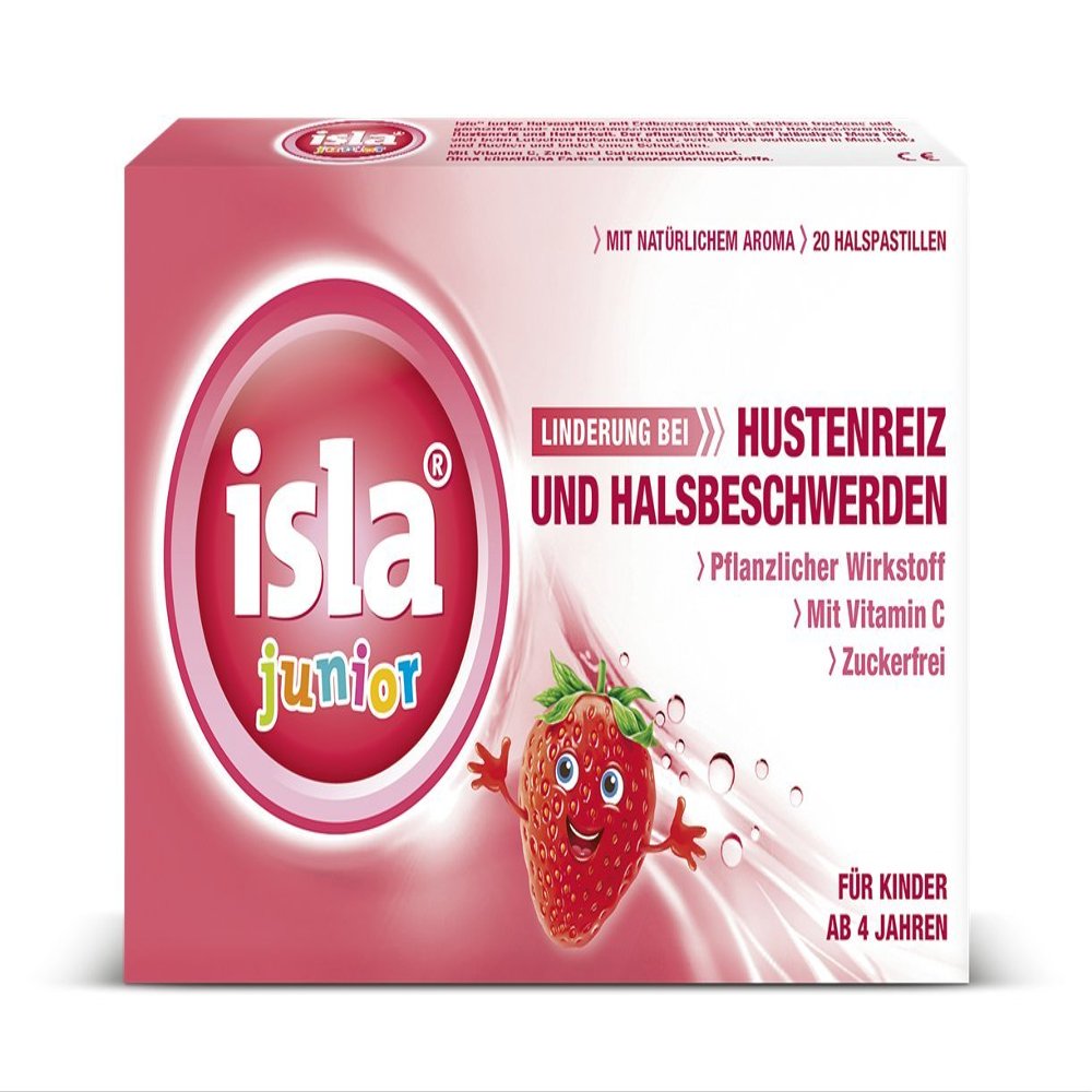 isla Junior Throat Lozenges Family Set, 5 x 20 Lozenges