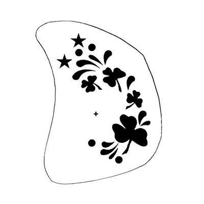 Shamrock Makeup Stencil