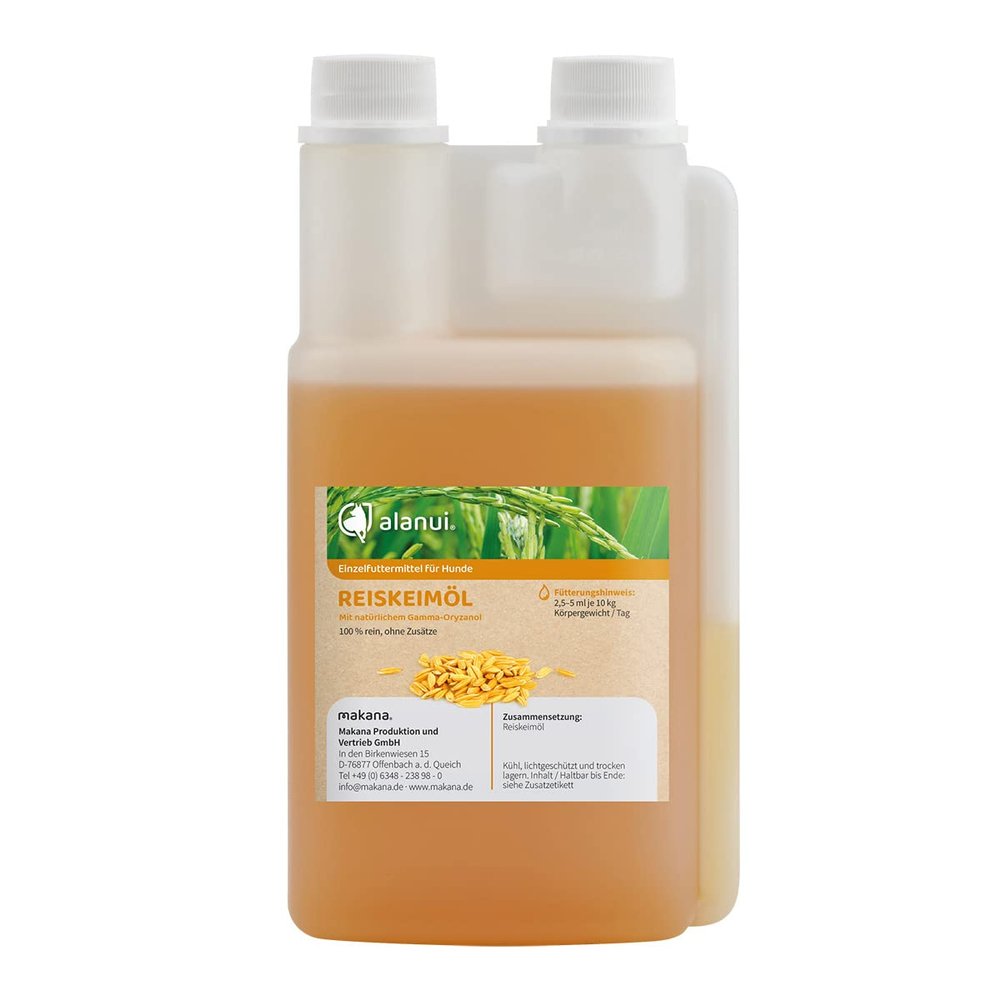 alanui Rice Germ Oil for Dogs, Refined, 500 mL Dispenser Bottle