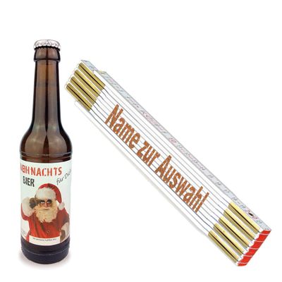 Christmas Gift for Men: Benjamin Folding Rule & Beer