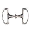 Hollow Jointed Stainless Steel English D-Ring Snaffle, 21 mm, 10.5 cm view 1