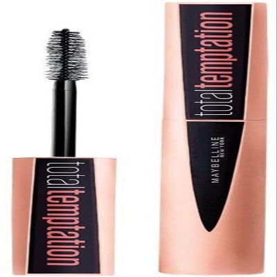 Maybelline New York Total Temptation Mascara, Black, for Volume, Length and Curl, with Coconut Extract, 8.6 ml