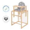 roba Convertible High Chair with Tray, Natural Wood, Padded Little Stars Seat 7512F190 view 3