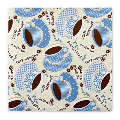 Sovie HORECA KAFFEE OL Linclass Airlaid Napkins, Champagne-Blue, 40 x 40 cm, 50 Count