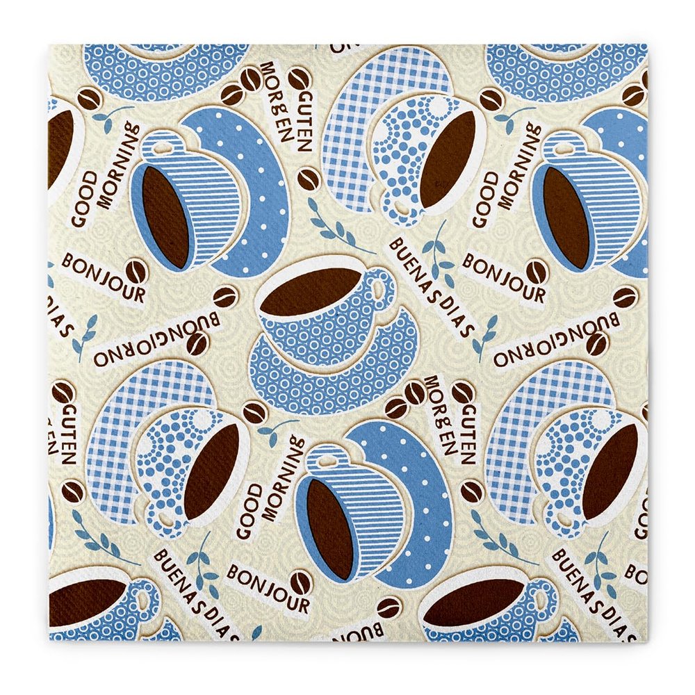Sovie HORECA KAFFEE OL Linclass Airlaid Napkins, Champagne-Blue, 40 x 40 cm, 50 Count
