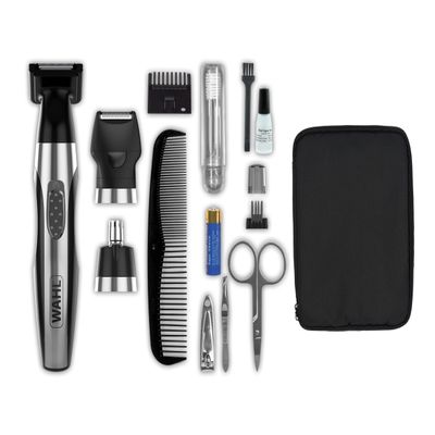 Wahl Deluxe Travel Set, Beard and Nose Hair Trimmer for Men