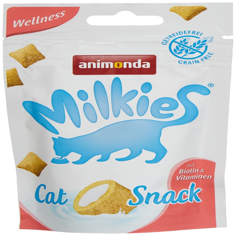 animonda Milkies Cat Snack with Milk - Crunchy Pillows Selection Mixpack (6 x 30g)