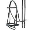 Shetland English Bridle with Flat Leather Browband and Cavesson Noseband view 1