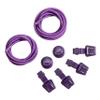 SCHNURRLIE Elastic Shoelaces, No-Tie Quick-Lacing System, Kids and Adults, 1 Pair, Purple view 3