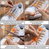 SCHNURRLIE Elastic Shoelaces, No-Tie Quick-Lacing System, Kids and Adults, 1 Pair, Purple view 4
