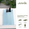 Sovie HOME Light Blue Linclass Airlaid Napkins, 16 x 16 in, 1/4 Fold, 12 Count view 4