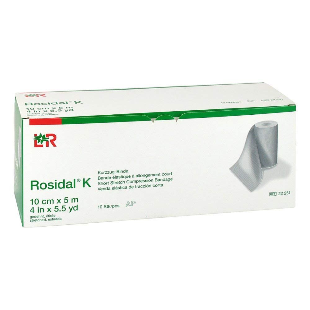 ROSIDAL K Bandage 10 cm x 5 m, 10 Count