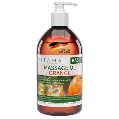 Kitama Orange Massage Oil 250 ml – Authentic Thai Aroma Oil, Made in Germany