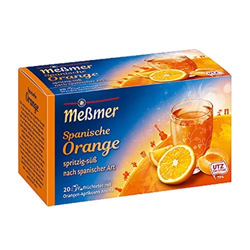 Memer Spanish Fiesta Orange-Apricot, 20 Tea Bags, 8-Pack (8 x 50 g)