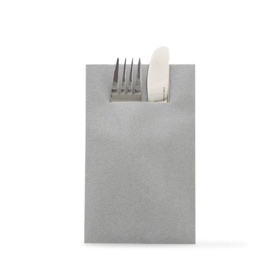 Sovie HOME Gray Linclass Airlaid Cutlery Napkins, 40 x 40 cm, 1/8 Fold, 12 Count