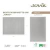Sovie HOME Gray Linclass Airlaid Cutlery Napkins, 40 x 40 cm, 1/8 Fold, 12 Count view 2