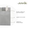 Sovie HOME Gray Linclass Airlaid Cutlery Napkins, 40 x 40 cm, 1/8 Fold, 12 Count view 3