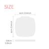 DIYthinker Red Flag Man and Woman Pen Illustration Compact Makeup Mirror, Movable Cute Handbag Mirror Gift, Multicolor view 3