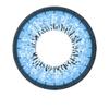 Matlens EOS J-203 Blue Circle Lenses with Prescription -3.75, 2 Lenses, Case and 50 ml Solution view 1
