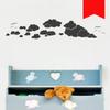 WANDKINGS Wall Decal - Clouds - 160 x 32 cm - Light Red - Choose from 5 Sizes & 35 Colors view 1