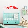 WANDKINGS Wall Decal - Clouds - 160 x 32 cm - Light Red - Choose from 5 Sizes & 35 Colors view 2
