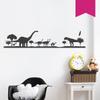 WANDKINGS Wall Decal - 9 Dinosaurs and 5 Trees - 140 x 30 cm - Pink - Choose from 5 Sizes and 35 Colors view 1