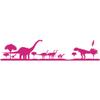 WANDKINGS Wall Decal - 9 Dinosaurs and 5 Trees - 140 x 30 cm - Pink - Choose from 5 Sizes and 35 Colors view 3