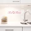 WANDKINGS Wall Decal Tea Time with Teapot, 85 x 20 cm, Light Pink view 2