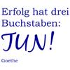 WANDKINGS Wall Decal – “Success Has Three Letters: DO!” (Goethe) – 50 x 40 cm – Traffic Blue view 3