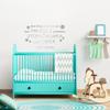 WANDKINGS Wall Decal – “Three Things Remained from Paradise: Stars, Flowers and Children.” (Dante Alighieri) – 50 x 30 cm – Silver – Choose from 5 Sizes and 35 Colors view 2