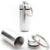 1–50 pcs. Geocaching Hide Tube, Aluminum Pill Container with Key Ring, Silver (20) view 1