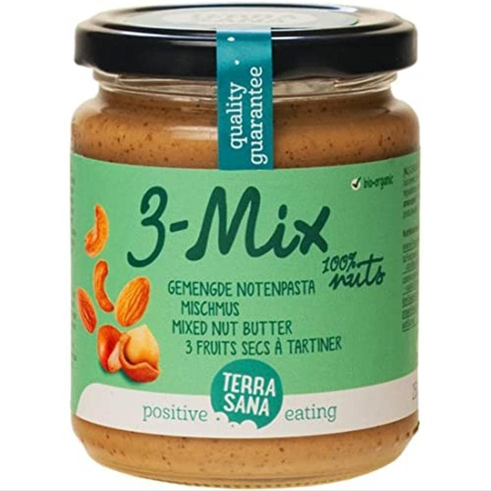 TerraSana 3-Mix Nut Butter, Peanut-Free, 250 g