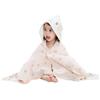 CASA Baby Hooded Bath Towel, Microfiber, Warm and Cozy, 120 x 60 cm view 4