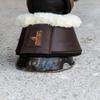 Leather Sheepskin Bell Boots, Brown, L view 2