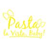 WANDKINGS Wall Decal – “Pasta la Vista, Baby!” with 2 Butterfly Noodles, 100 x 66 cm, Sulfur Yellow view 3