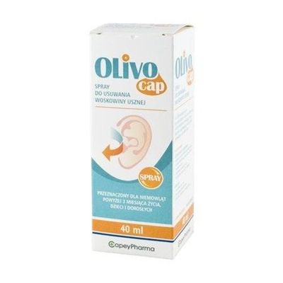 Olivocap Natural Earwax Spray for Dissolving and Removing, 40 ml
