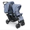 CHIC 4 BABY 274 55 Duo Sibling Stroller, Light Blue/Blue view 2