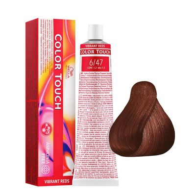 Wella Color Touch 6/47 Dark Blonde Red-Brown, 1 Pack (60 ml)