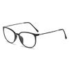 lasree Fashion Full-Rim Myopia Glasses, -5.50, Glossy Black Frame view 2